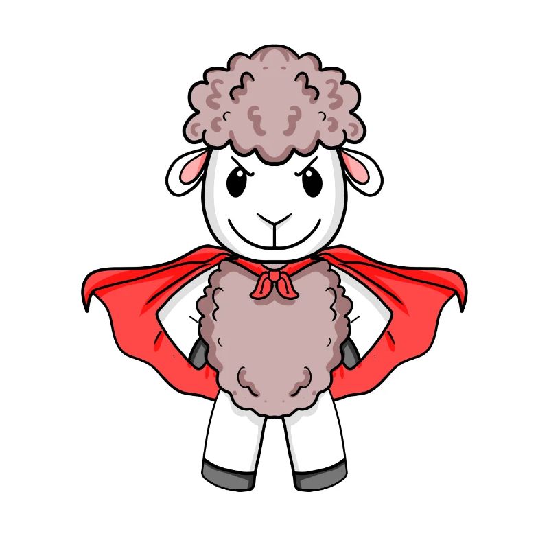 Schaf Superheld