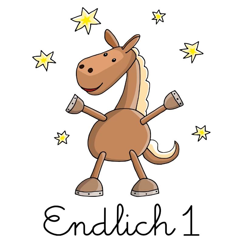 Pferd "Endlich 1." Erster Geburtstag