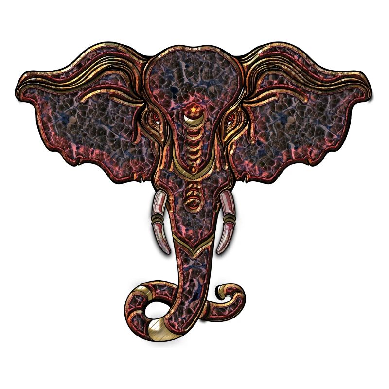 decorative elephant head