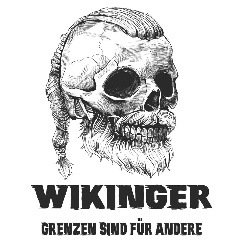 Wikinger Totenkopf Design