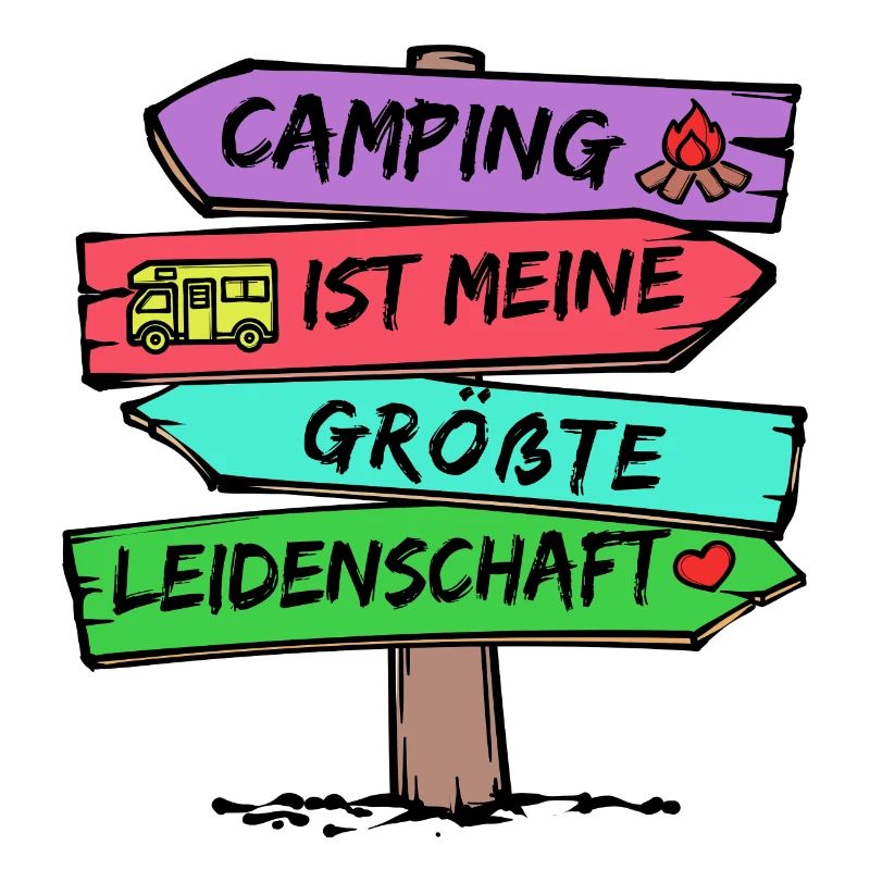 Campingplatz Camping Wanderer Wohnmobil Statement