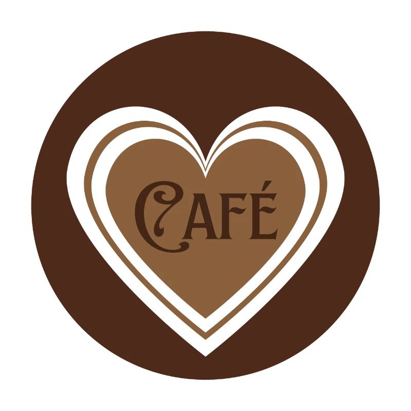 café avec des coeurs