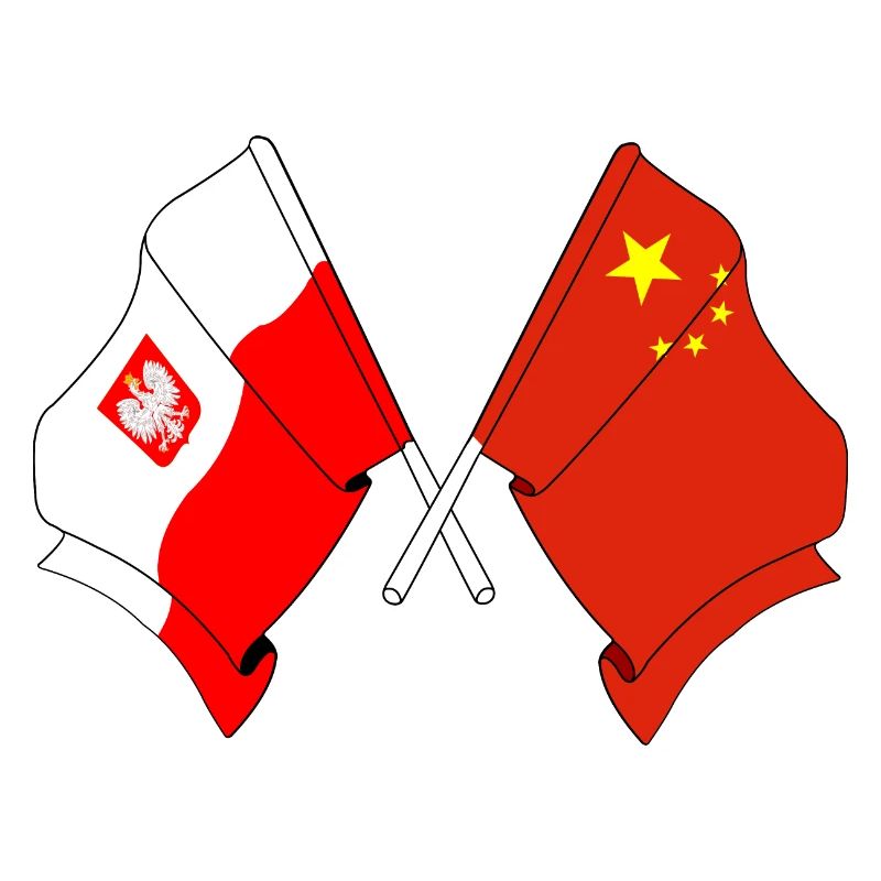 Drapeau de la Pologne, drapeau de la Chine