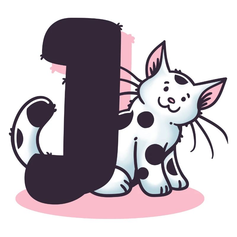 Katze Buchstabe J