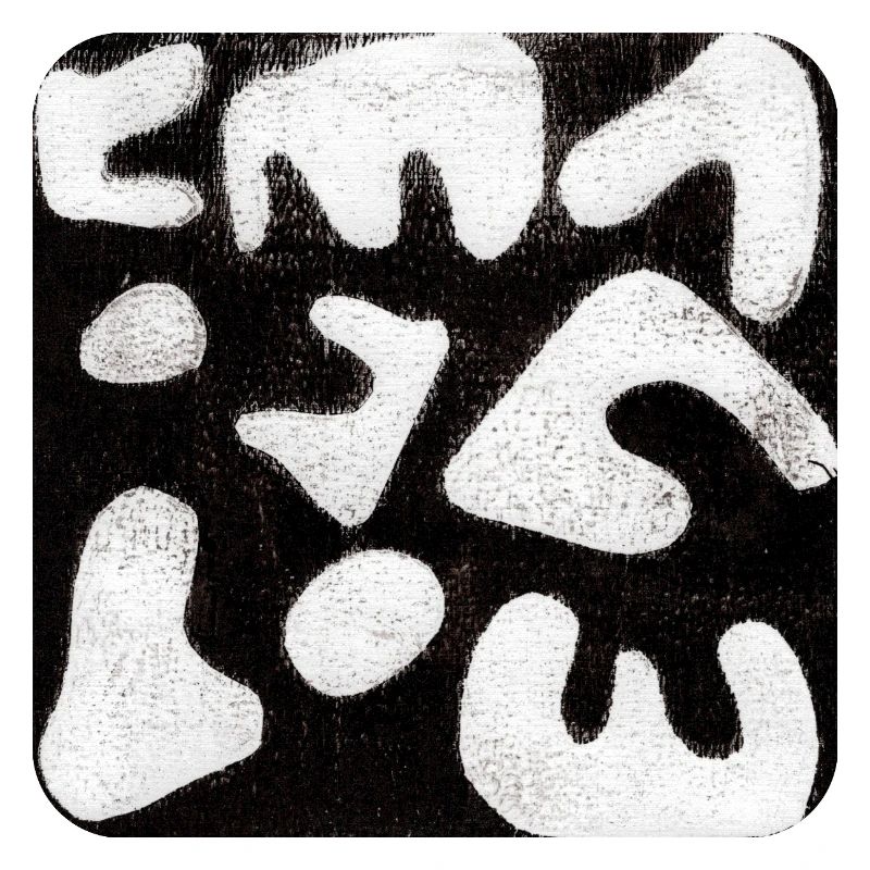 Abstrait Monoprint Impression d’art Tribal
