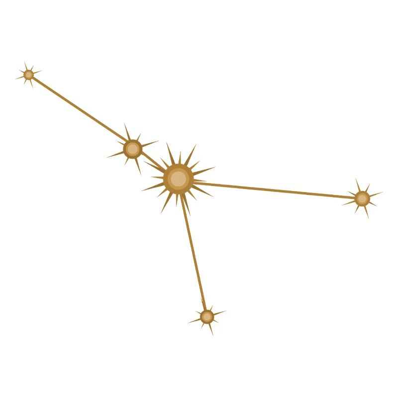 Sternkonstellation Krebs Sternzeichen Sternzeichen Golden