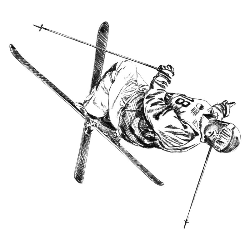 Mogul skiing
