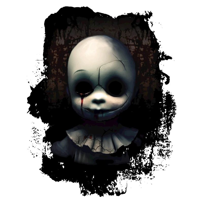 Broken doll face