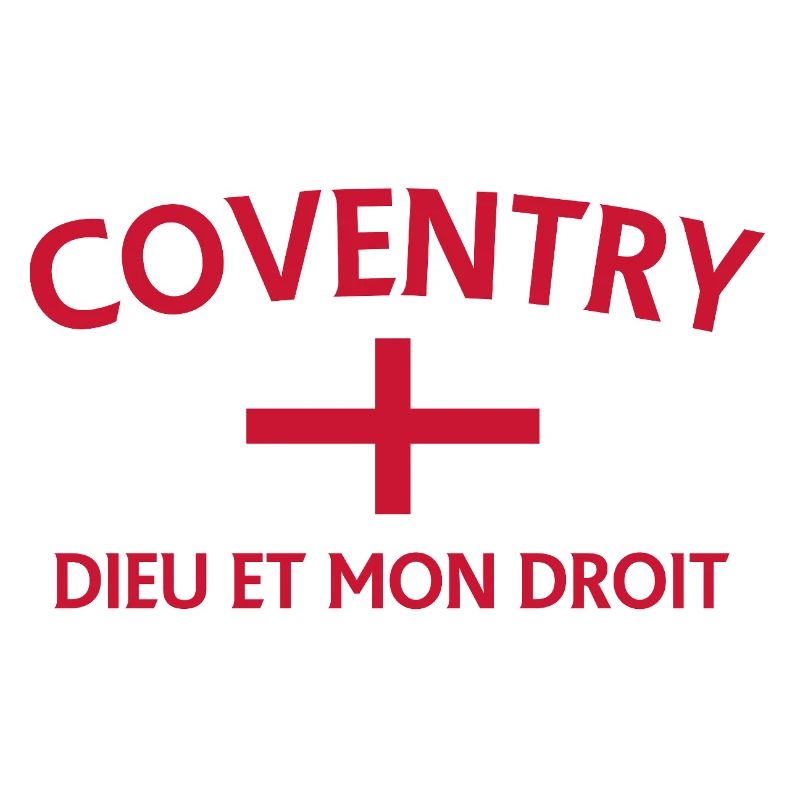 Design de croix de Coventry avec drapeau anglais