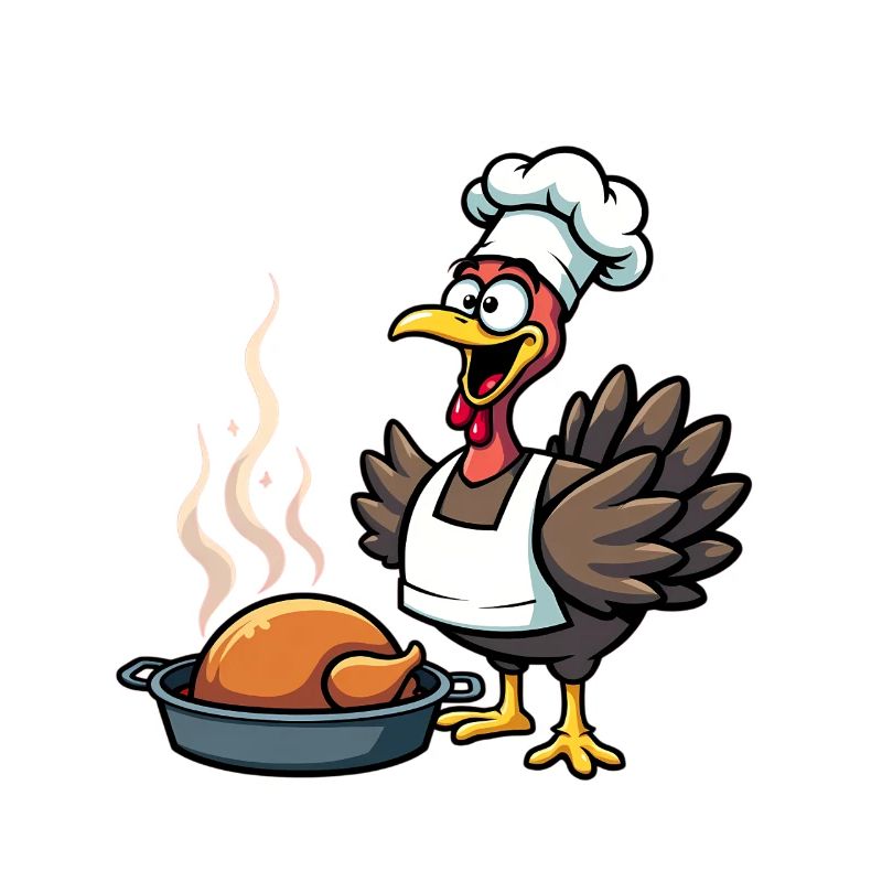 Cuisinier de dinde de Thanksgiving