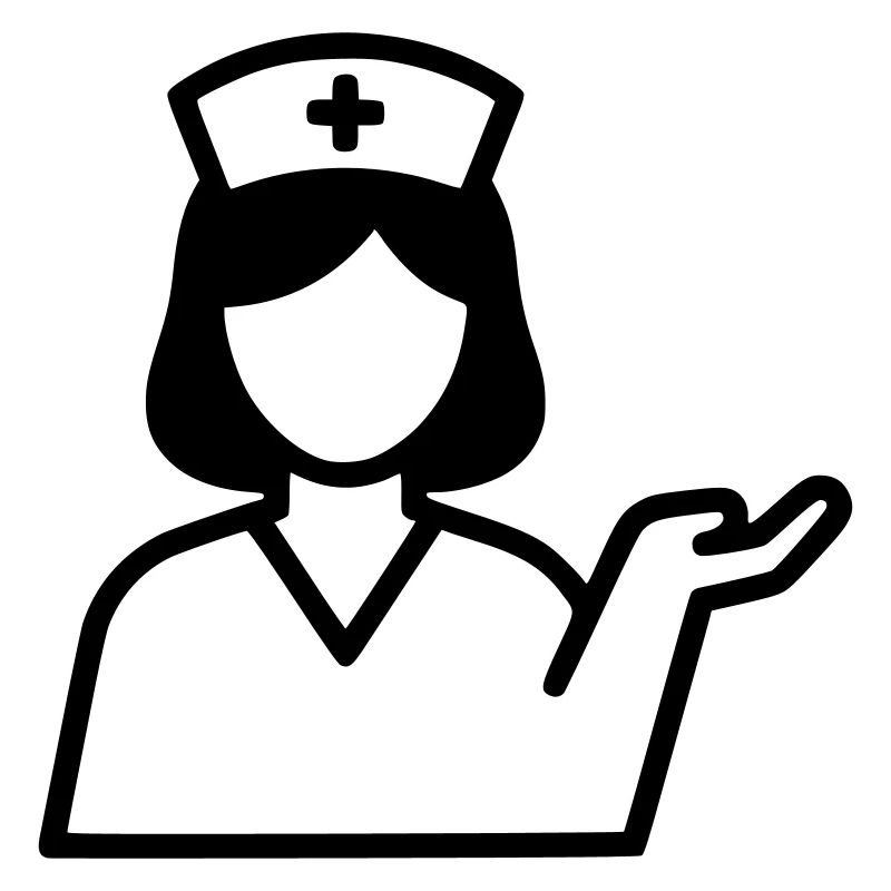 Krankenschwester Symbol | Pflege mit Herz