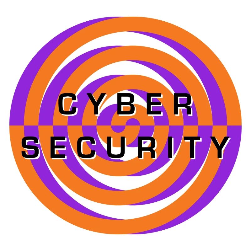 Cyber Security Spiral Emblem