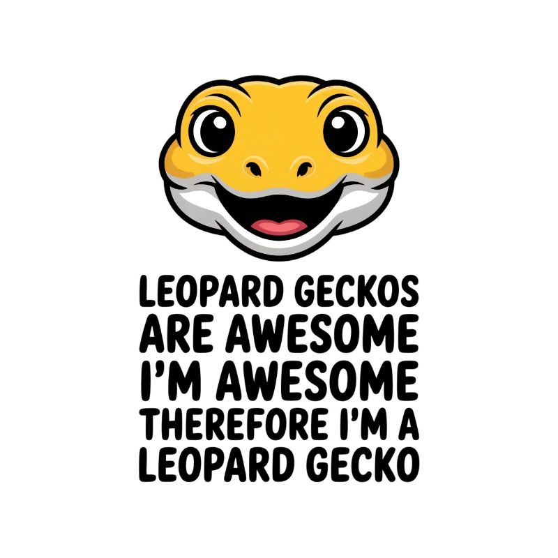 Sourire de dessin animé de gecko léopard