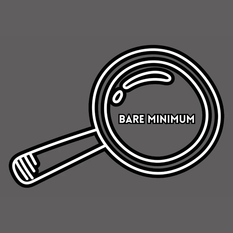 Bare Minimum Magnifying Glass Minimalist Design
