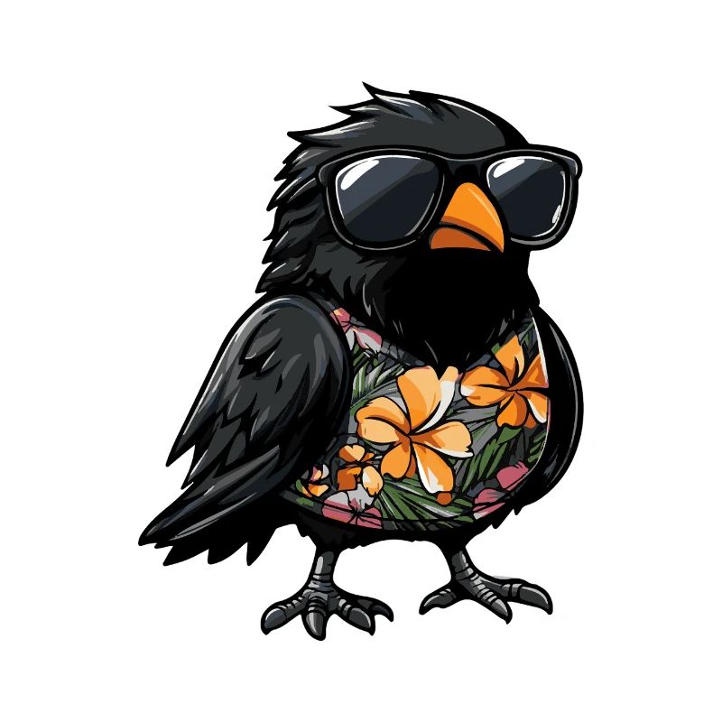 Raven Crow Comic Holiday