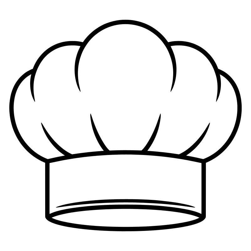 Conception d’icônes vectorielles de chapeau de chef