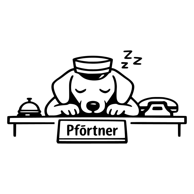 pförtner hund schlafen