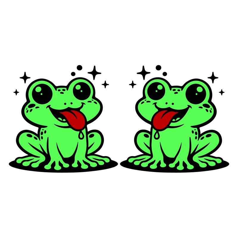 Toad couple frog