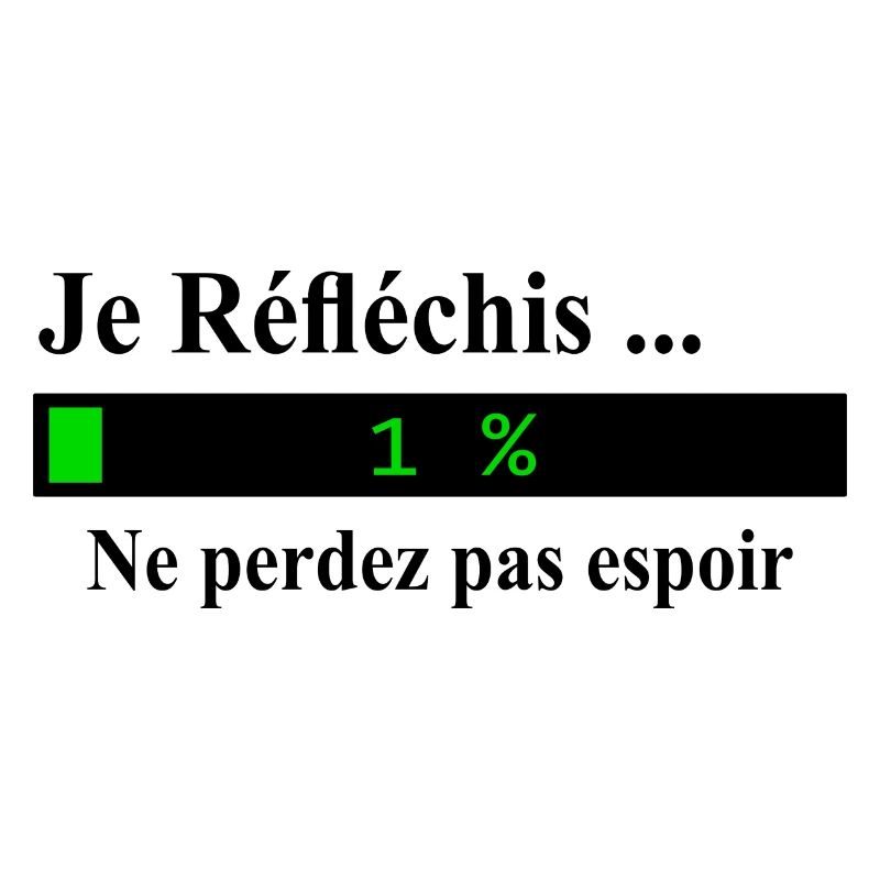 Je réfléchis ne perdez pas espoir
