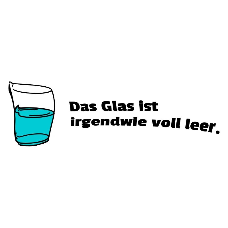 Glas voll leer