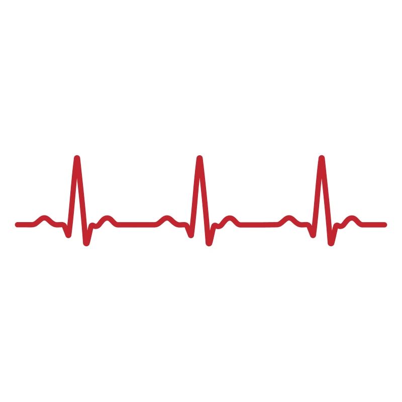Seamless Red Ecg Heartbeat Pattern