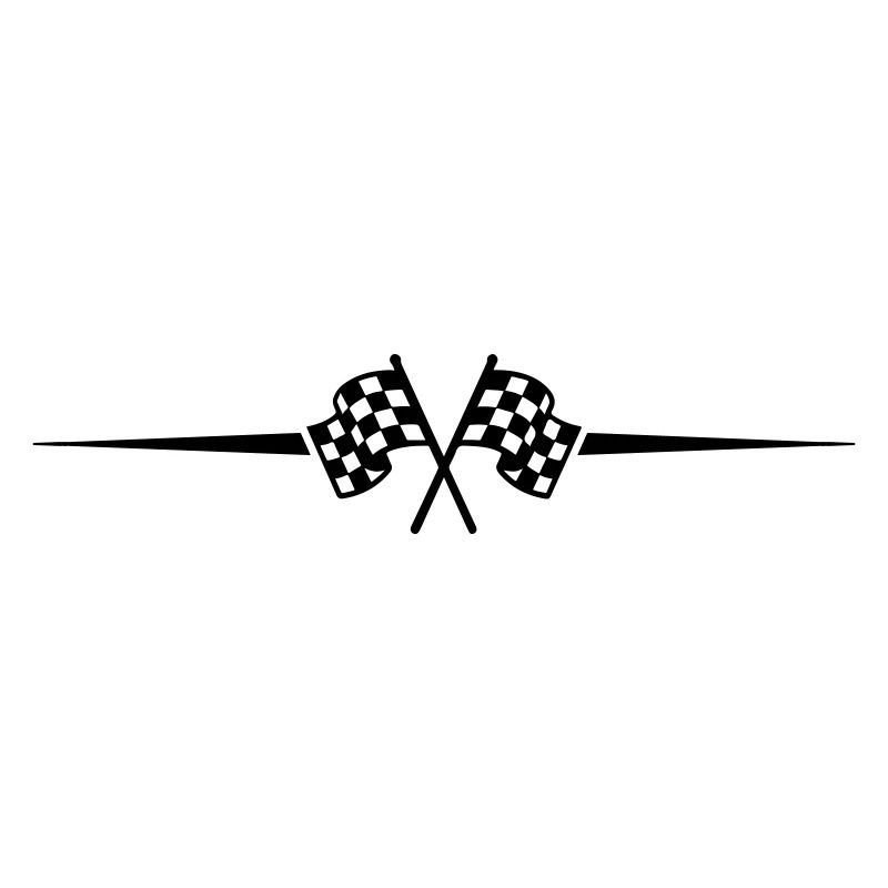 Icône de course de drapeau de course
