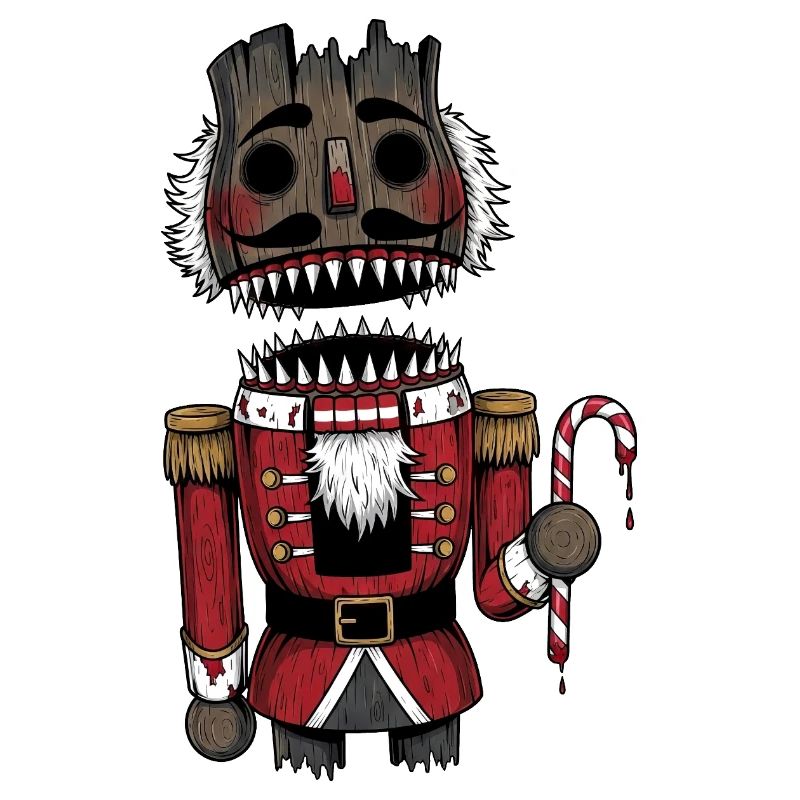 Düsterer Nussknacker Horror Weihnachten Gothic