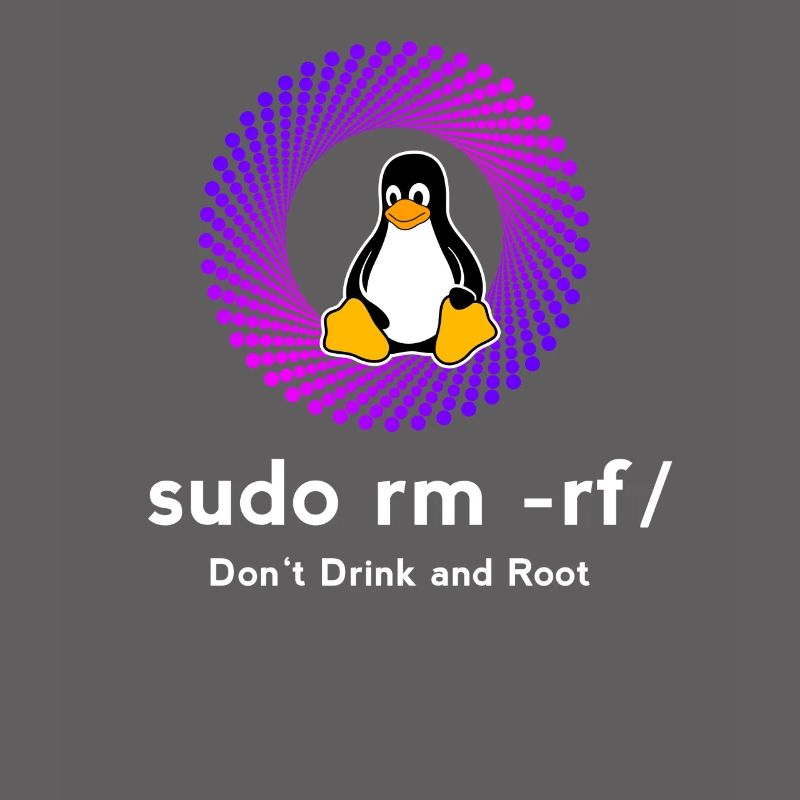 Computer Sys admin Pinguin Nerd pc sudo rm -rf cod