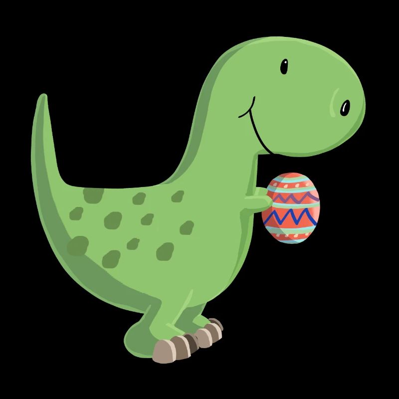 Dino with egg