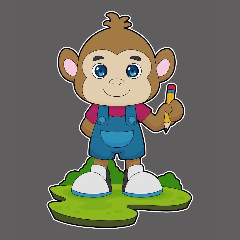 École de crayons Monkey Student