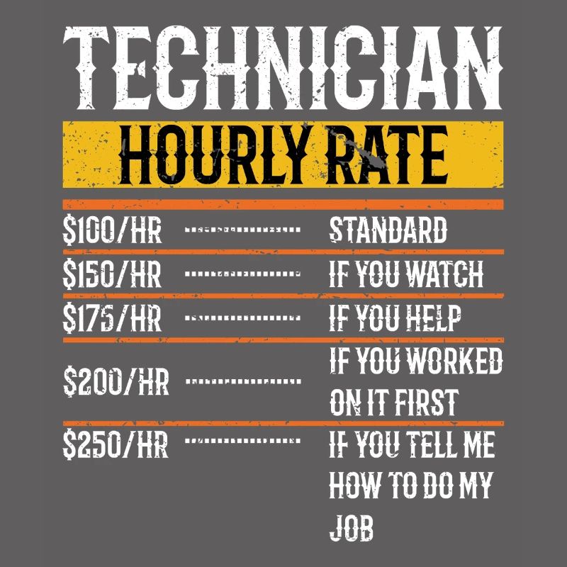 Technician Hourly Rate Maintenance Technician Tech
