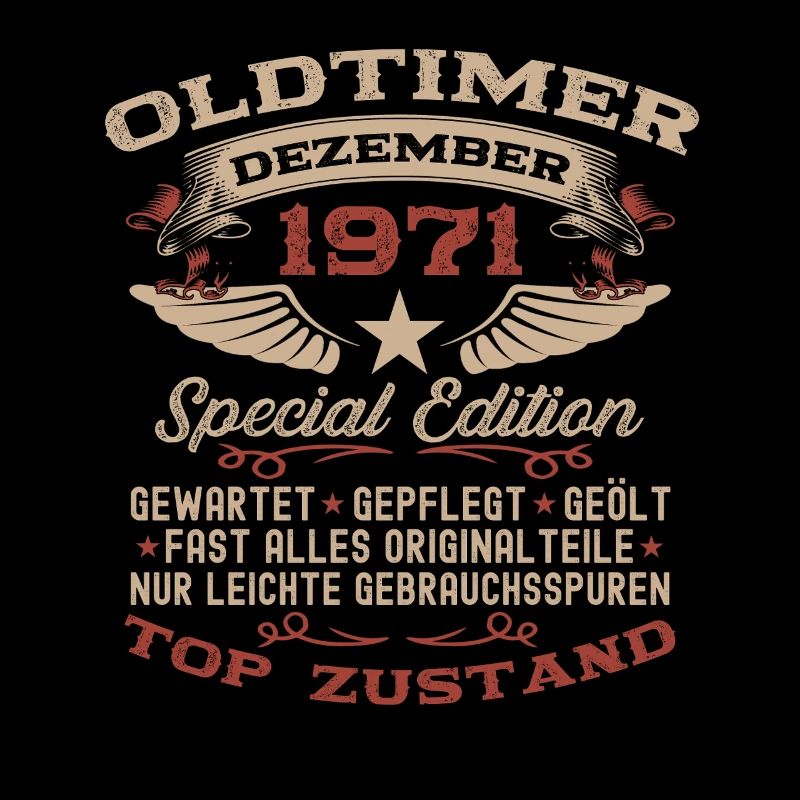 54. Geburtstag Geschenk Oldtimer Dezember 1971
