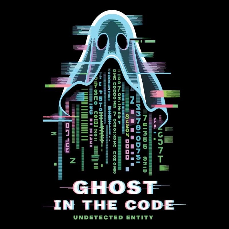 Glitch du Pirate Geist du Fantôme dans le T-shirt Code