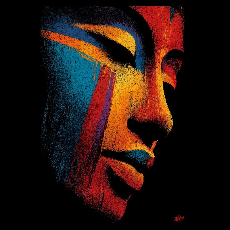 Le visage de Bouddha