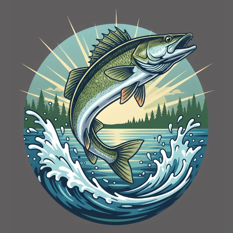 Springender Zander