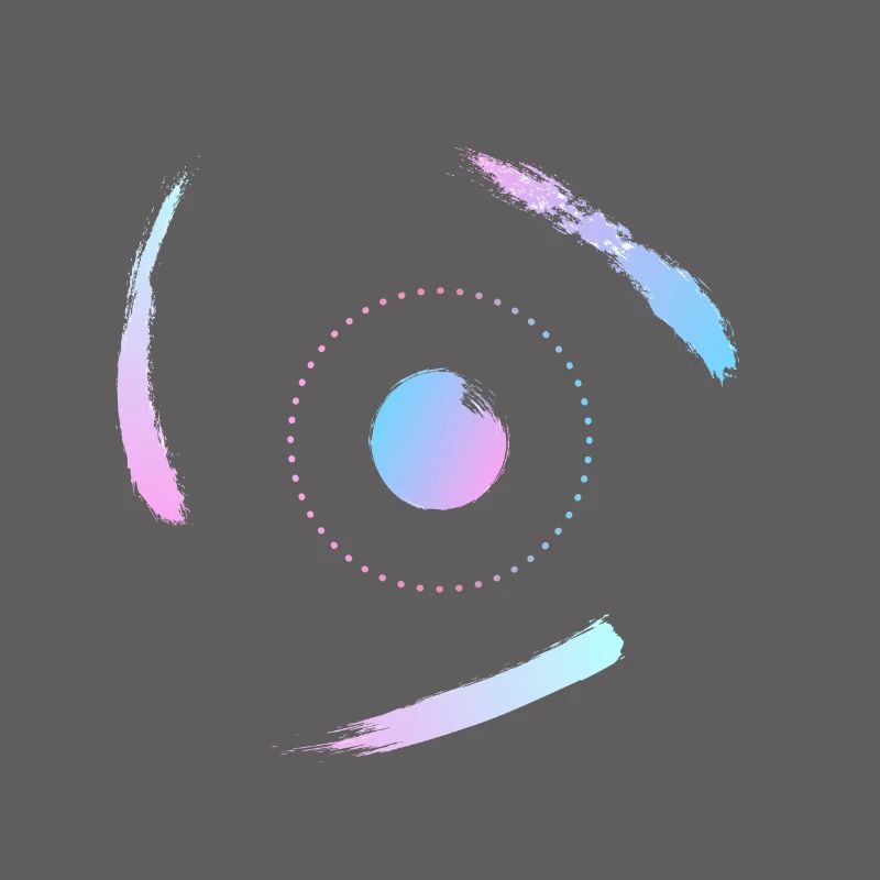 Electrons orbiting the atom