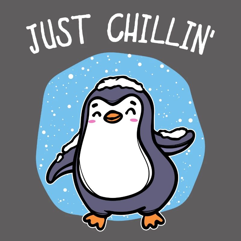Kalt Schnee Pinguin Eis Cool Statement Tier Vogel