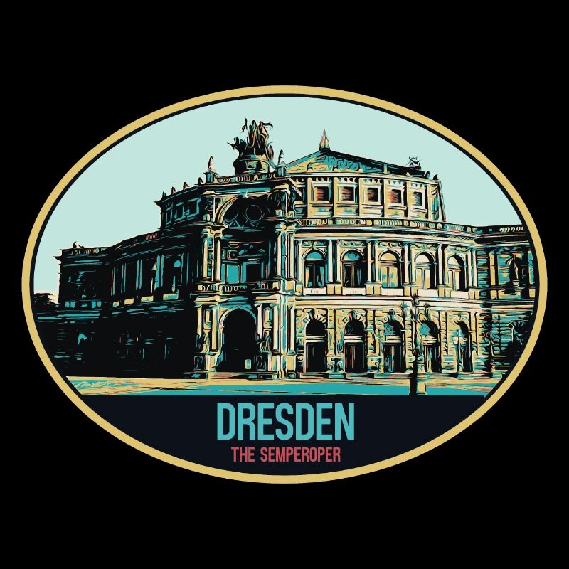 Dresdner Semperoper: Eleganz in der Illustration