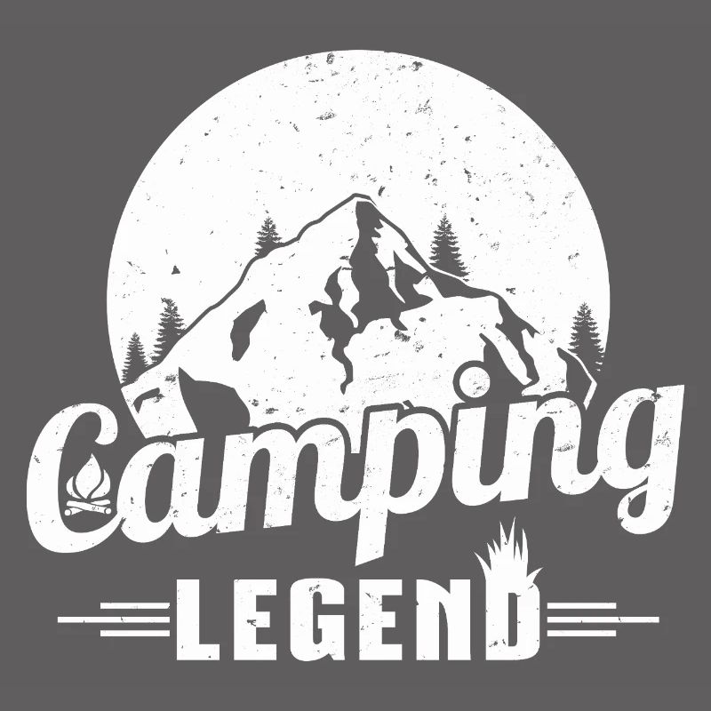 Mountain Camping Legend Design