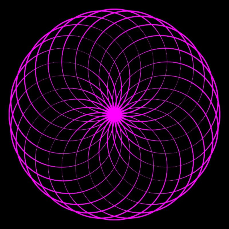 Neonspirale Netz Torus