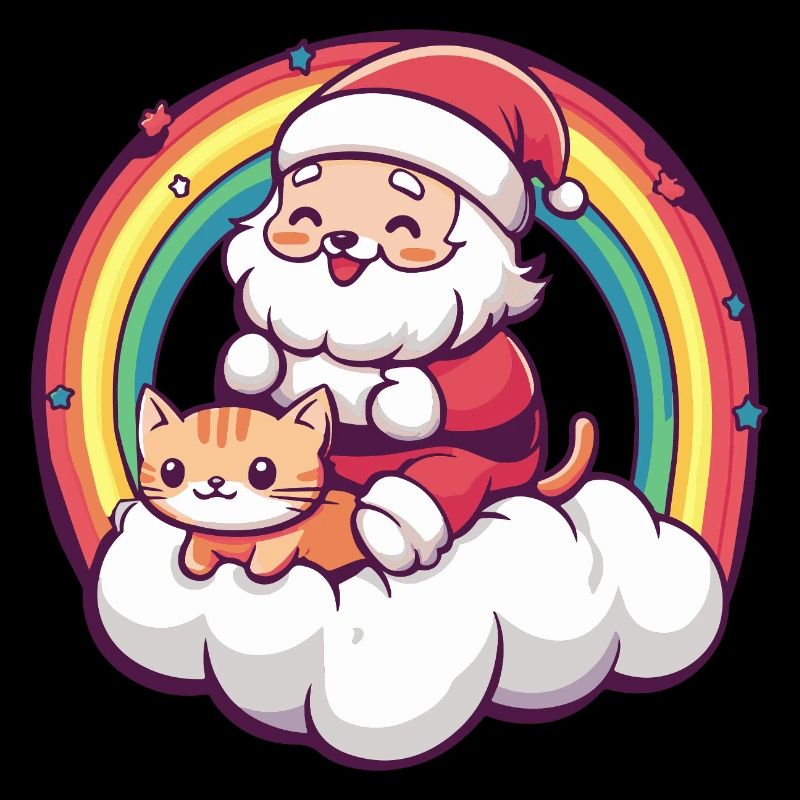 Chat Père Noël Noël