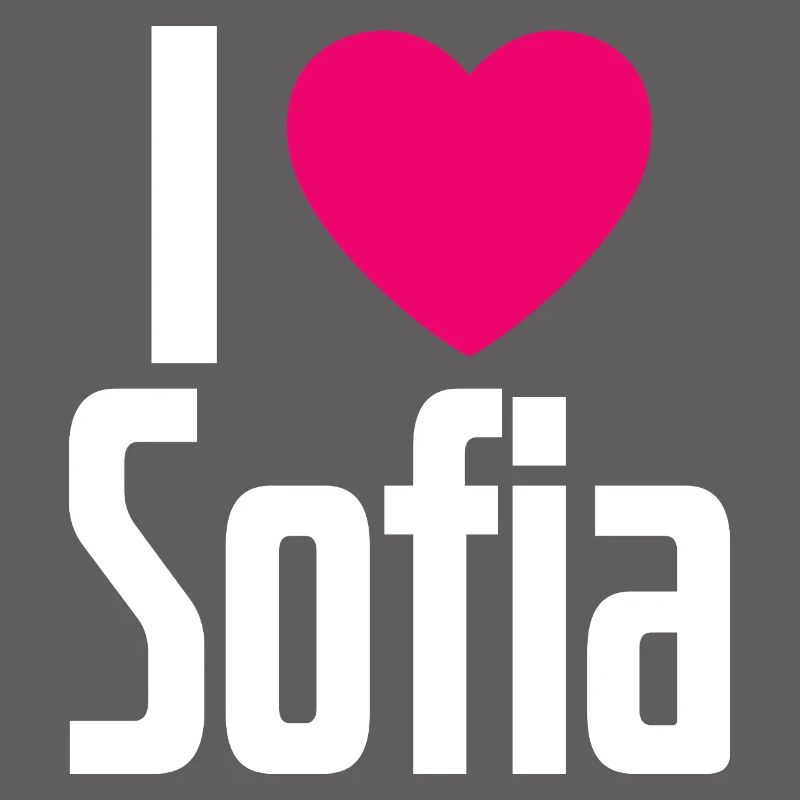 J’aime Sofia Coeur rose J’aime Sofia