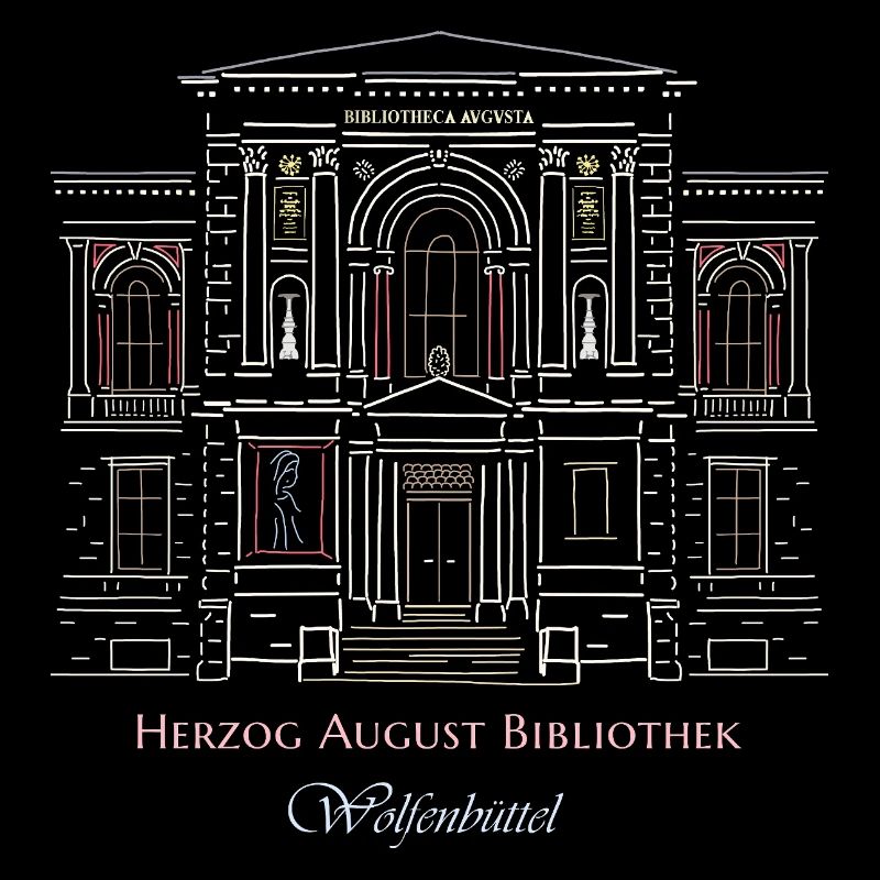 Wolfenbüttel, library hand-drawn