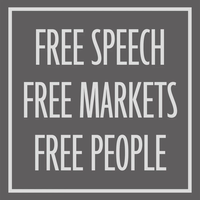 Marché de la liberté d’expression Peuple Libertarian Freedom Logo