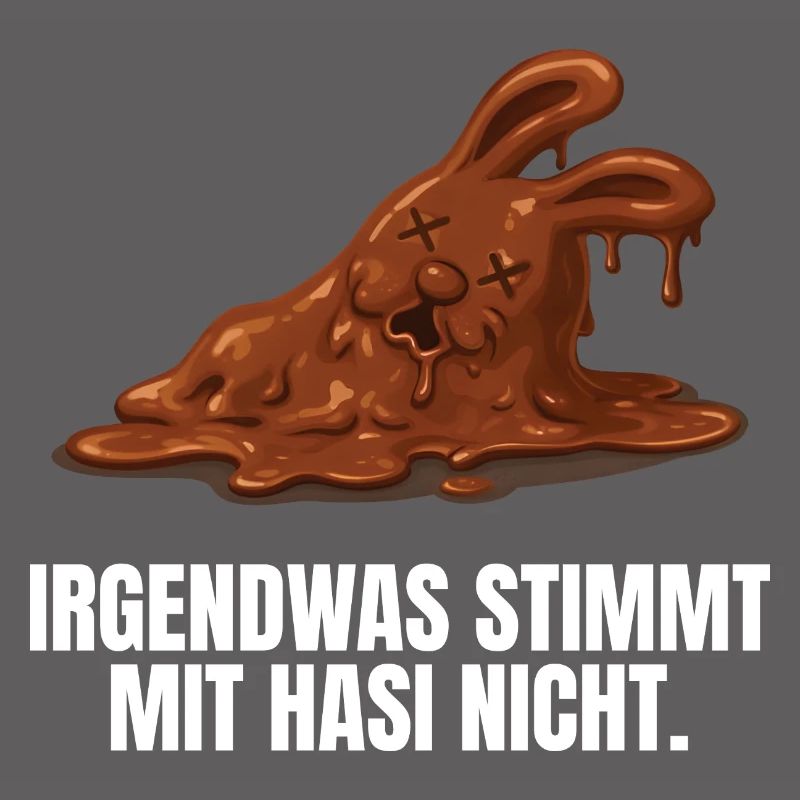 Bunny Easter Chocolate Bunny Funny