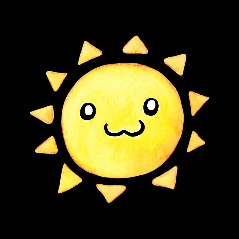 Kleine Kawaii Sonne