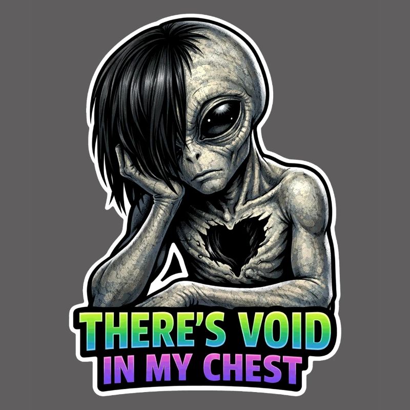 Amant des extraterrestres, Alien drôle, Extraterrestre mignon, Emo,