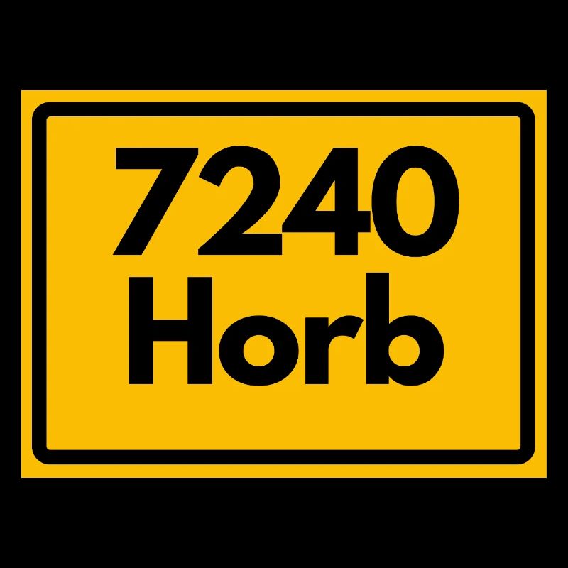 OLD POSTCODE POSTCODE RETRO 7240 HORB HEIMATSTOLZ