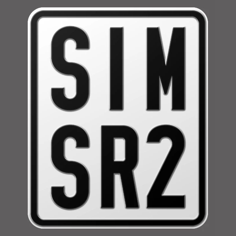 Plaque d’immatriculation du cyclomoteur Simson SR2