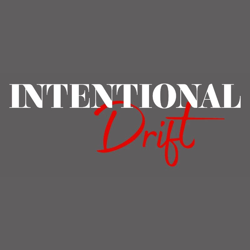 Intentional Drift Minimal Typography Design